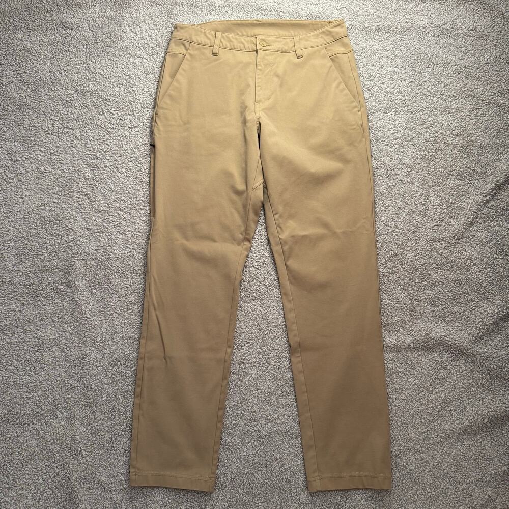 BYLT Premium Basics Everyday Pant 2.0 Tan Size 33 EUC Slim Fit